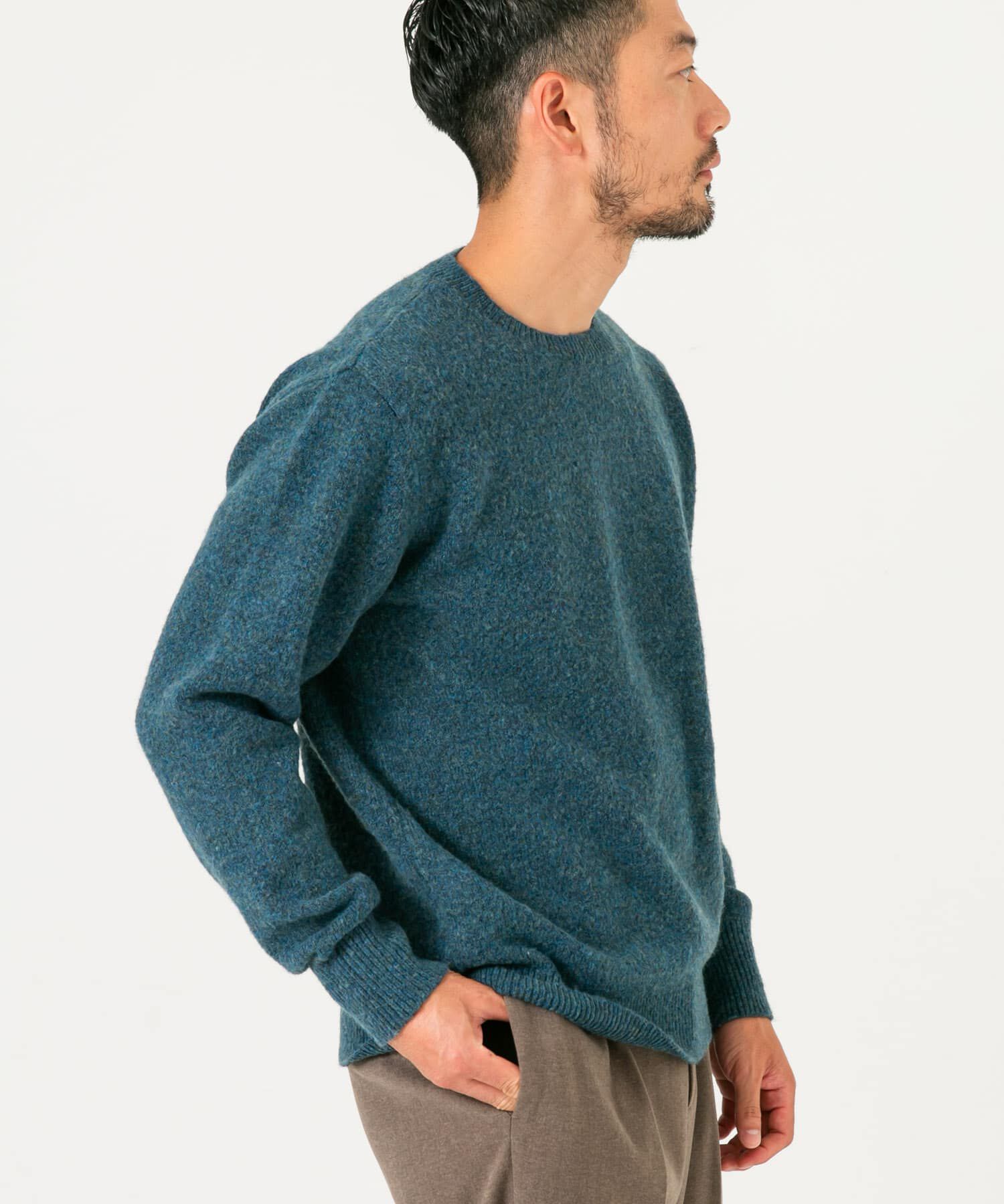 URBAN RESEARCH ROSSO「ブークレストレッチクルーニット」|ニット・セーター|