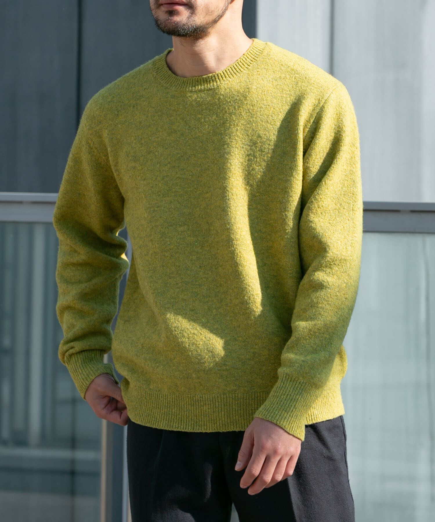 URBAN RESEARCH ROSSO「ブークレストレッチクルーニット」|ニット・セーター|