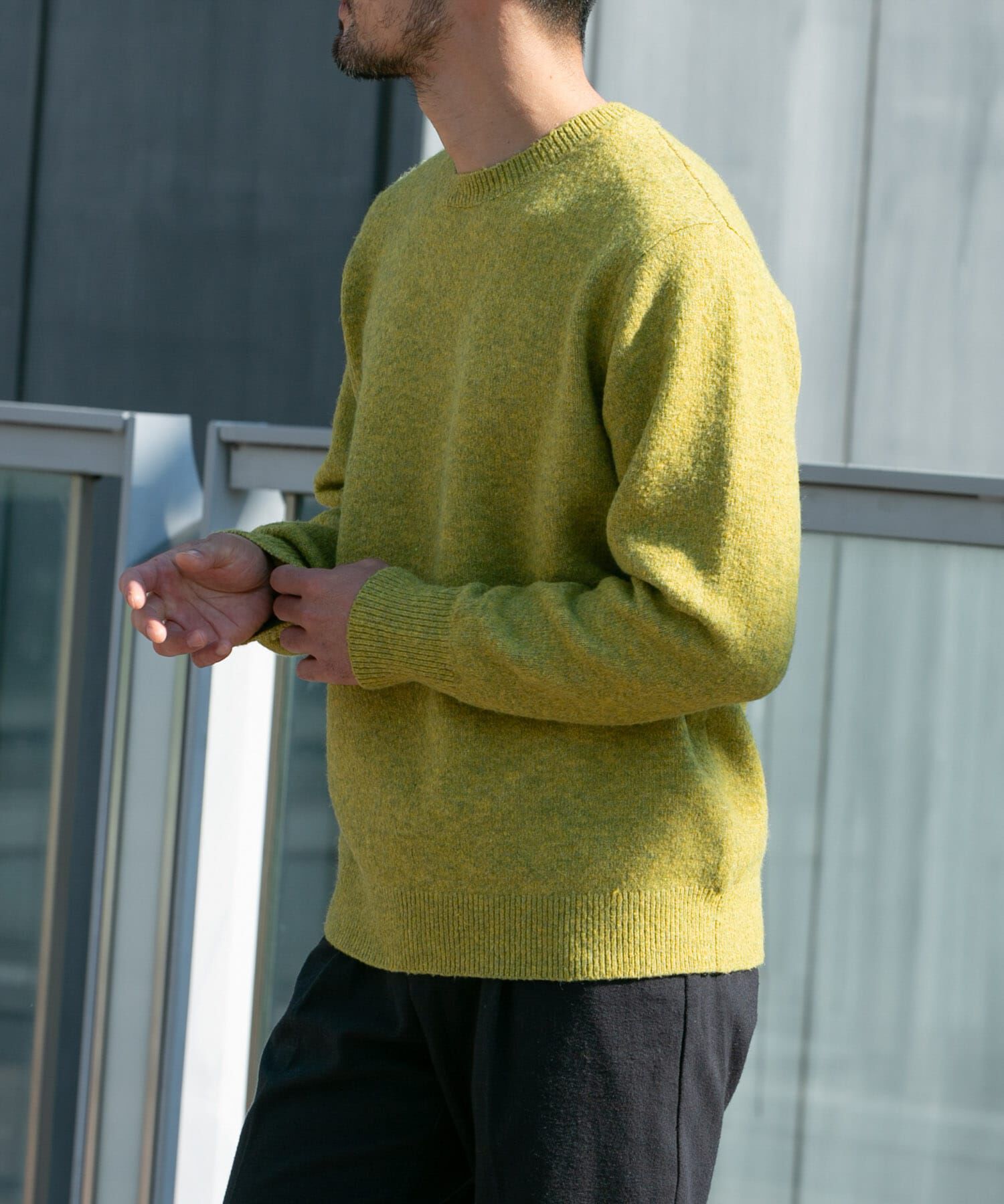 URBAN RESEARCH ROSSO「ブークレストレッチクルーニット」|ニット・セーター|