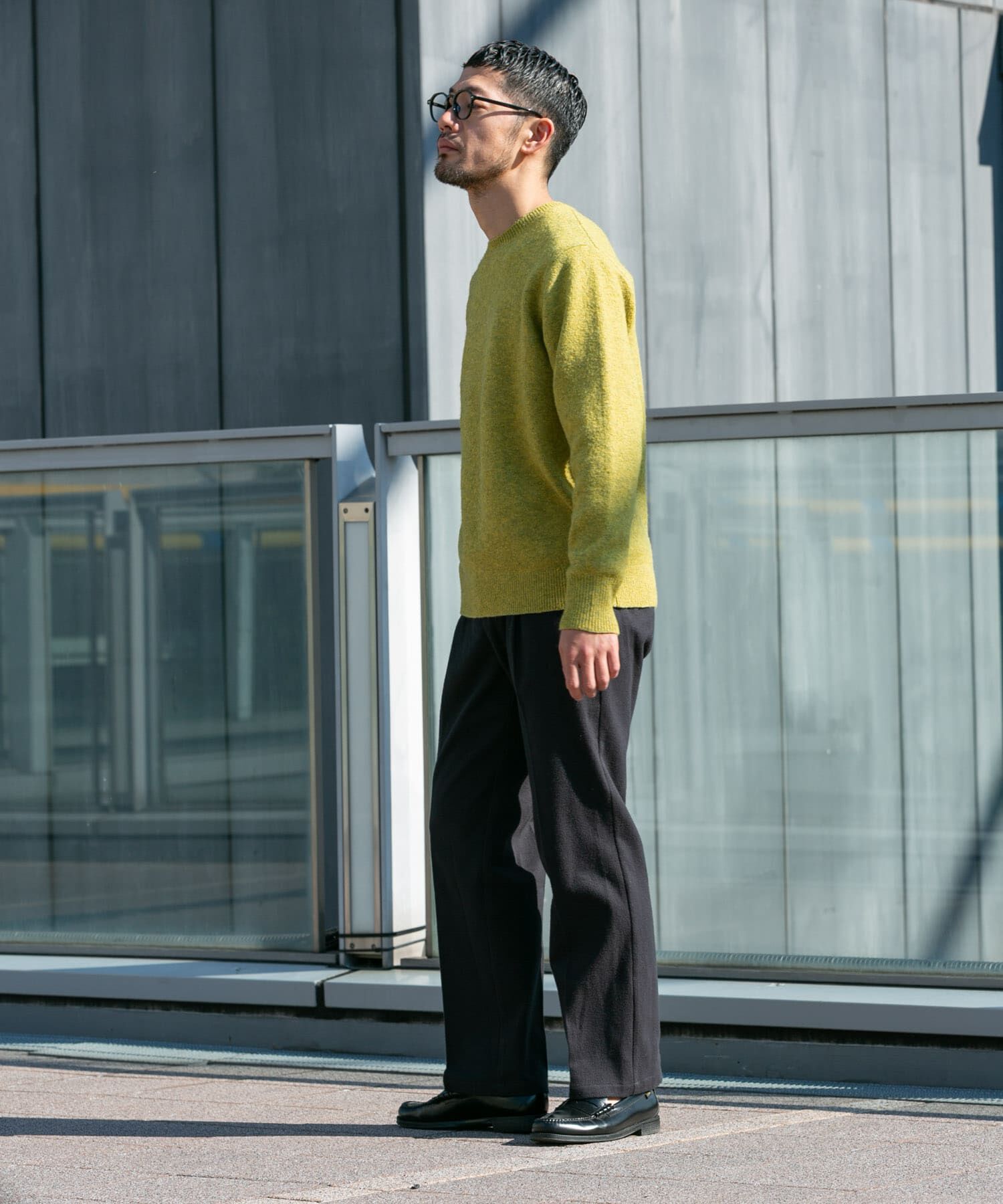 URBAN RESEARCH ROSSO「ブークレストレッチクルーニット」|ニット・セーター|