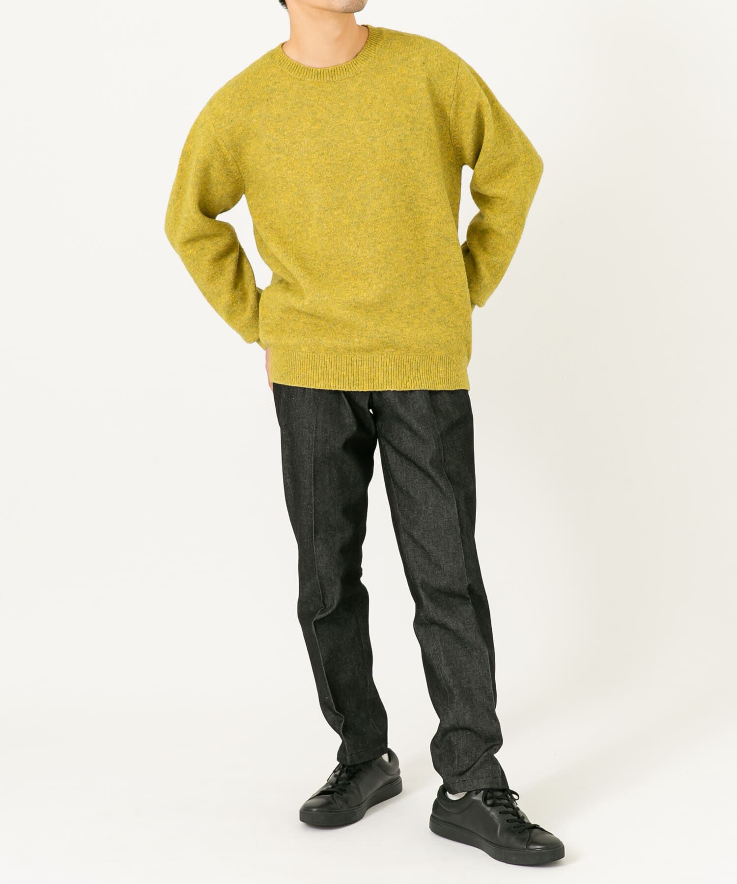 URBAN RESEARCH ROSSO「ブークレストレッチクルーニット」|ニット・セーター|