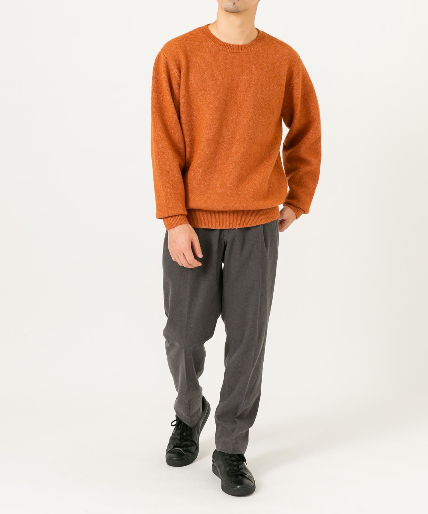 URBAN RESEARCH ROSSO「ブークレストレッチクルーニット」|ニット・セーター|