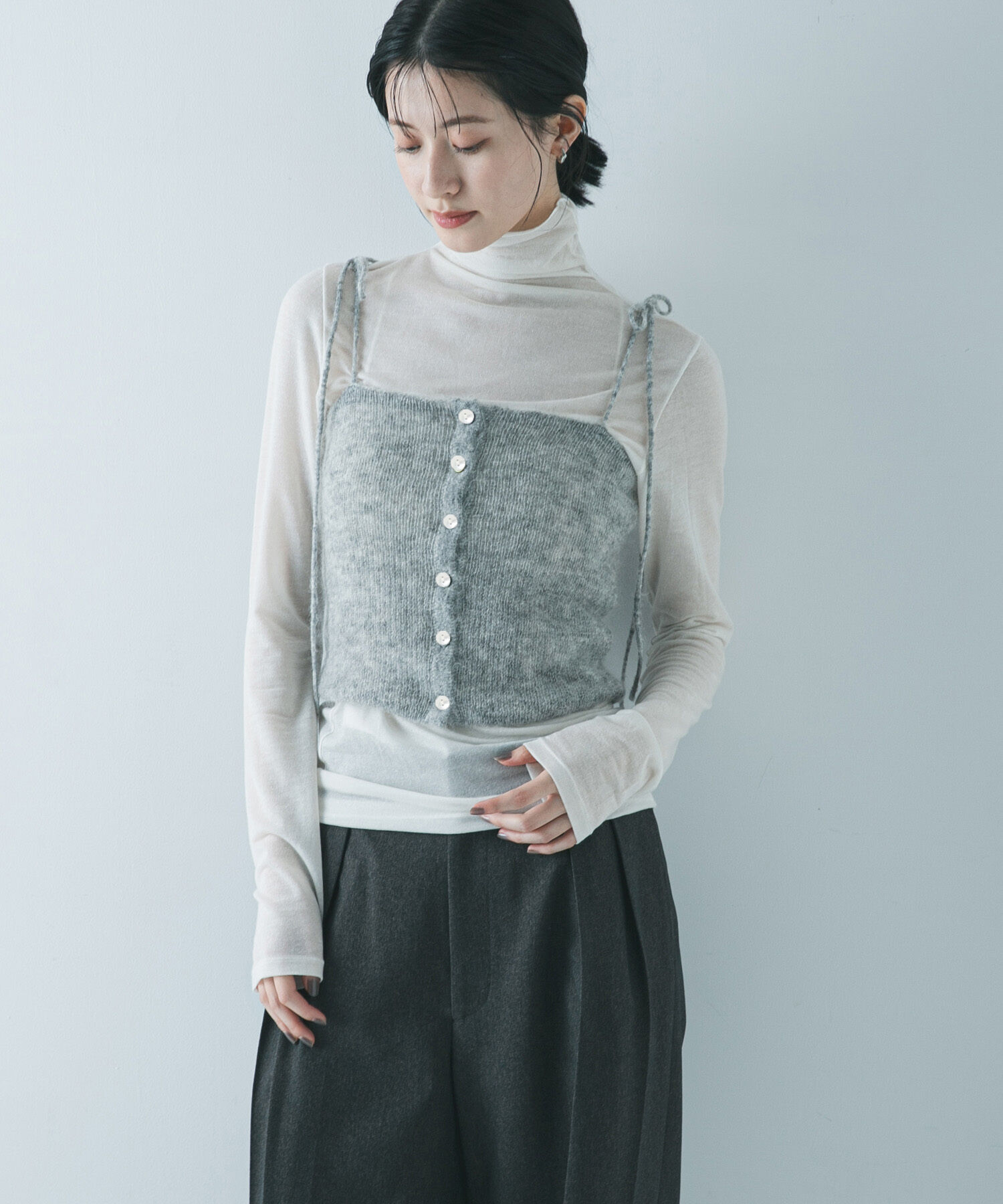 URBAN RESEARCH「シアーモヘヤキャミソール」|ニット・セーター|