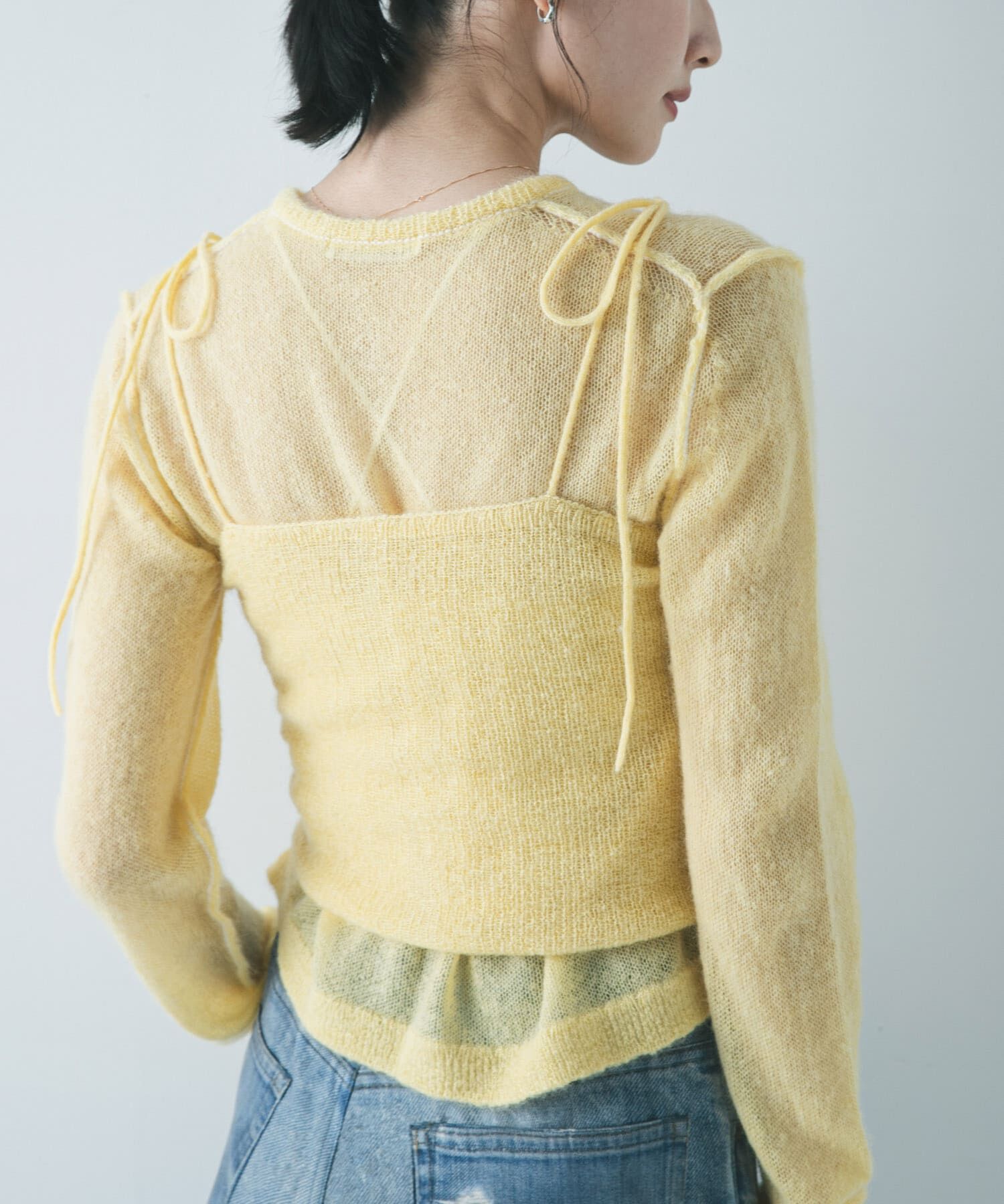 URBAN RESEARCH「シアーモヘヤキャミソール」|ニット・セーター|