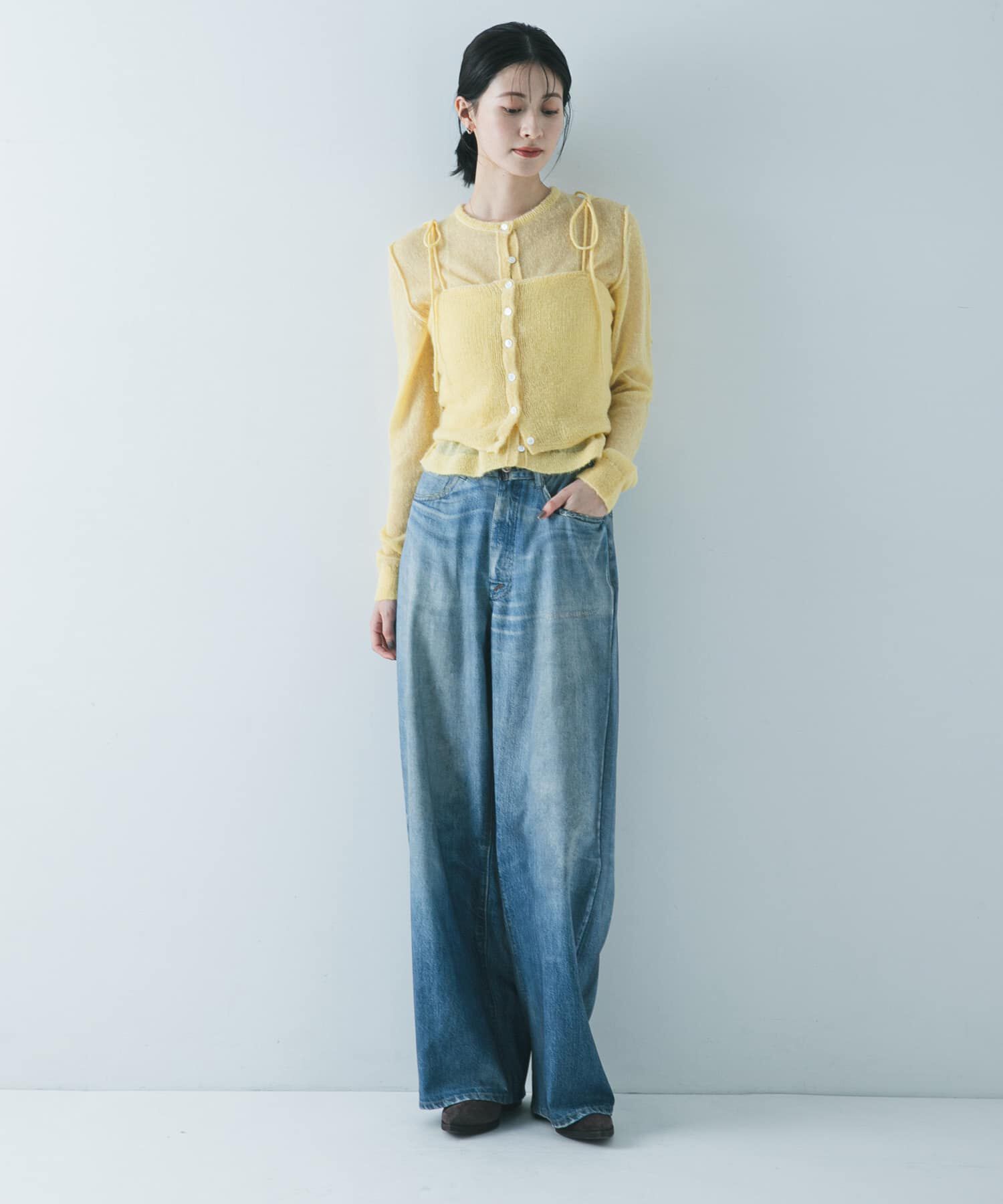 URBAN RESEARCH「シアーモヘヤキャミソール」|ニット・セーター|