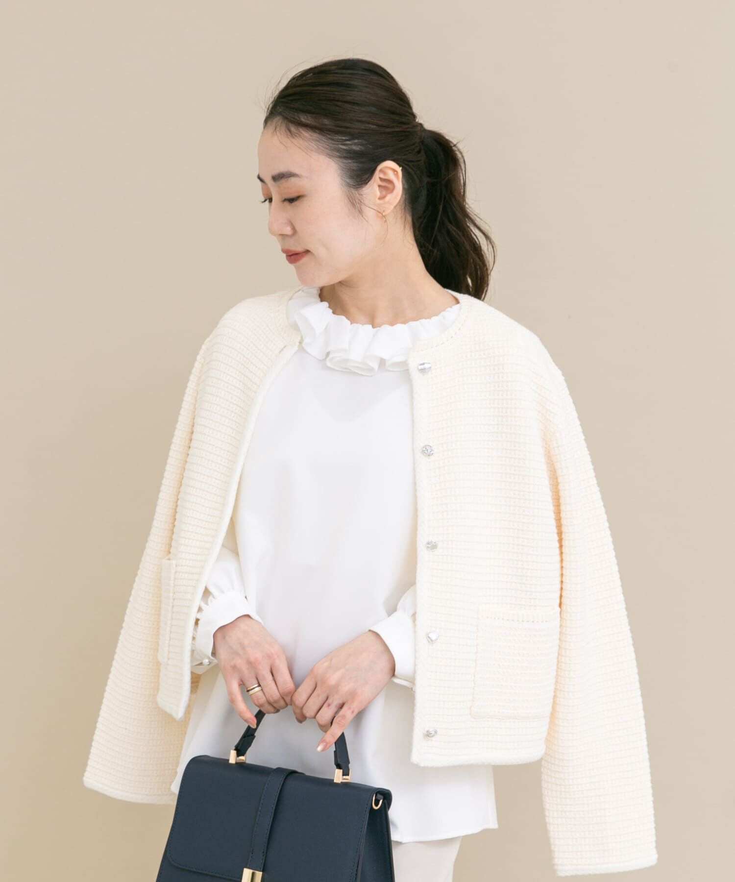 URBAN RESEARCH ROSSO「『WEB限定』コサージュカラー2WAYブラウス」|シャツ・ブラウス|