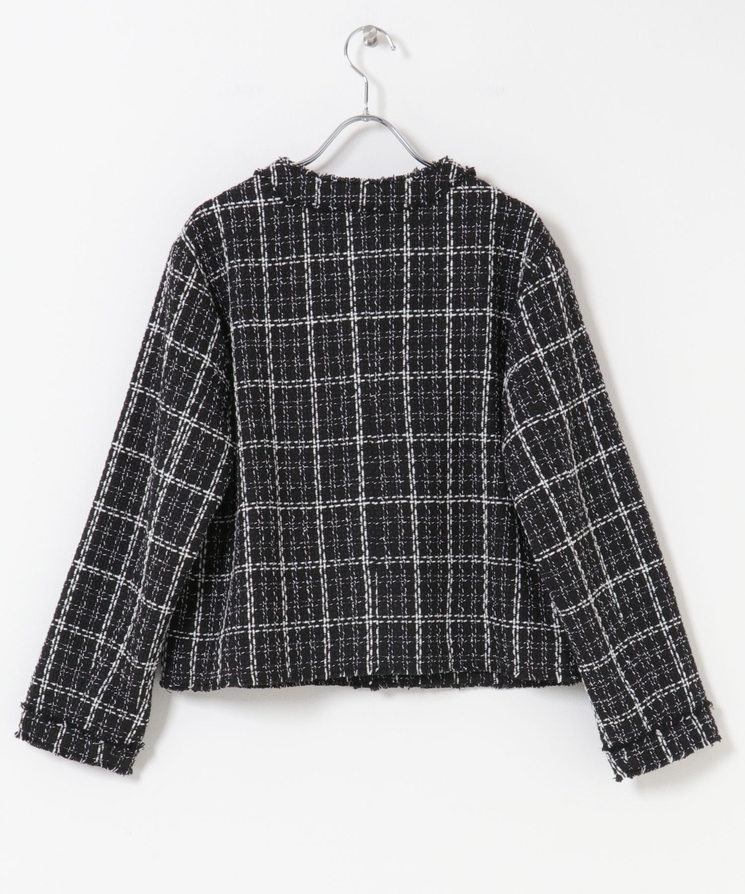 URBAN RESEARCH ROSSO「『WEB限定』ツイードノーカラージャケット」|ノーカラージャケット|