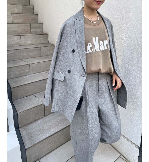 le.coeur blanc「シアー刺繍ロゴニット」|ニット・セーター|