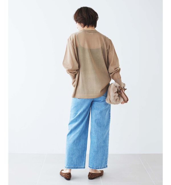 le.coeur blanc「シアー刺繍ロゴニット」|ニット・セーター|