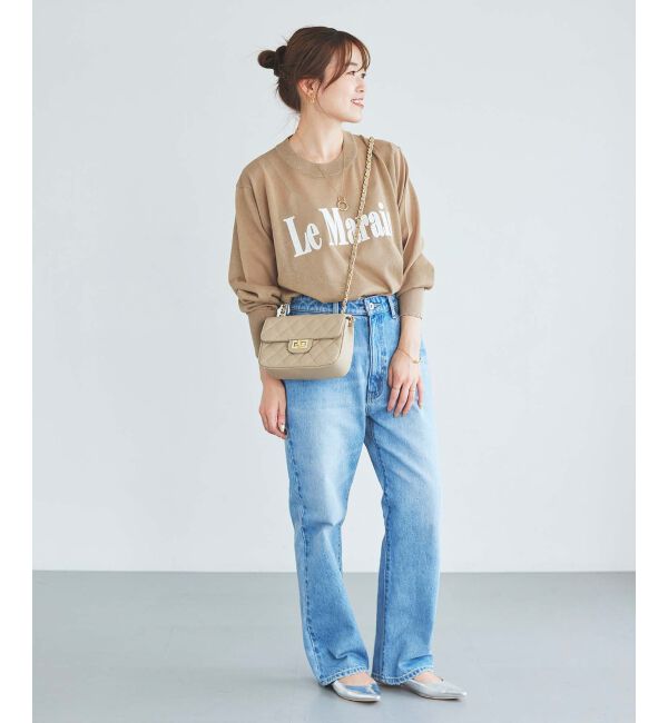 le.coeur blanc「シアー刺繍ロゴニット」|ニット・セーター|