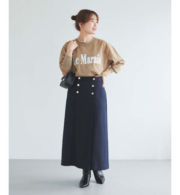 le.coeur blanc「シアー刺繍ロゴニット」|ニット・セーター|