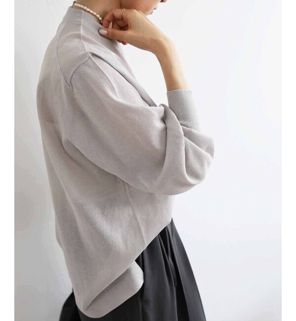 le.coeur blanc「シアー刺繍ロゴニット」|ニット・セーター|