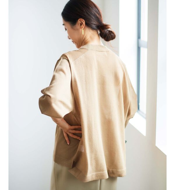 le.coeur blanc「シアー刺繍ロゴニット」|ニット・セーター|