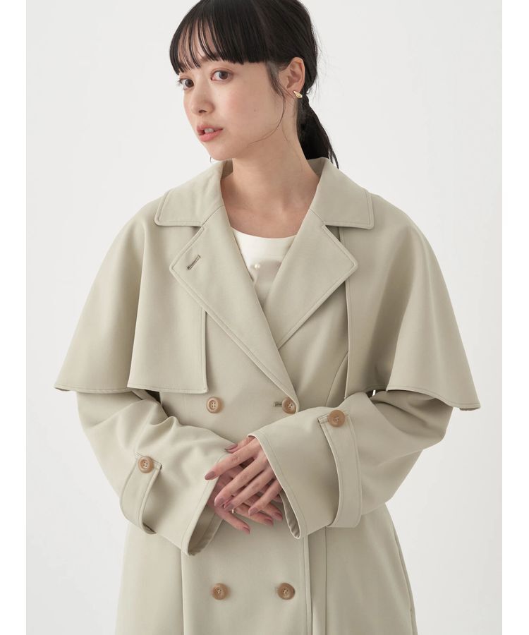 earth music&ecology「2WAYケープトレンチコート」|トレンチコート|