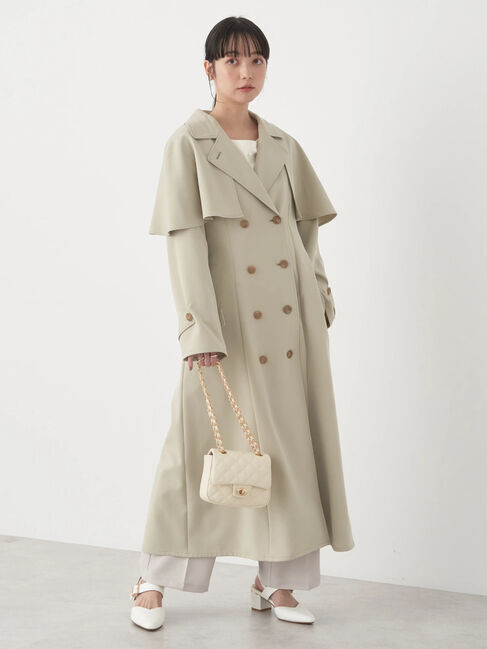 earth music&ecology「2WAYケープトレンチコート」|トレンチコート|