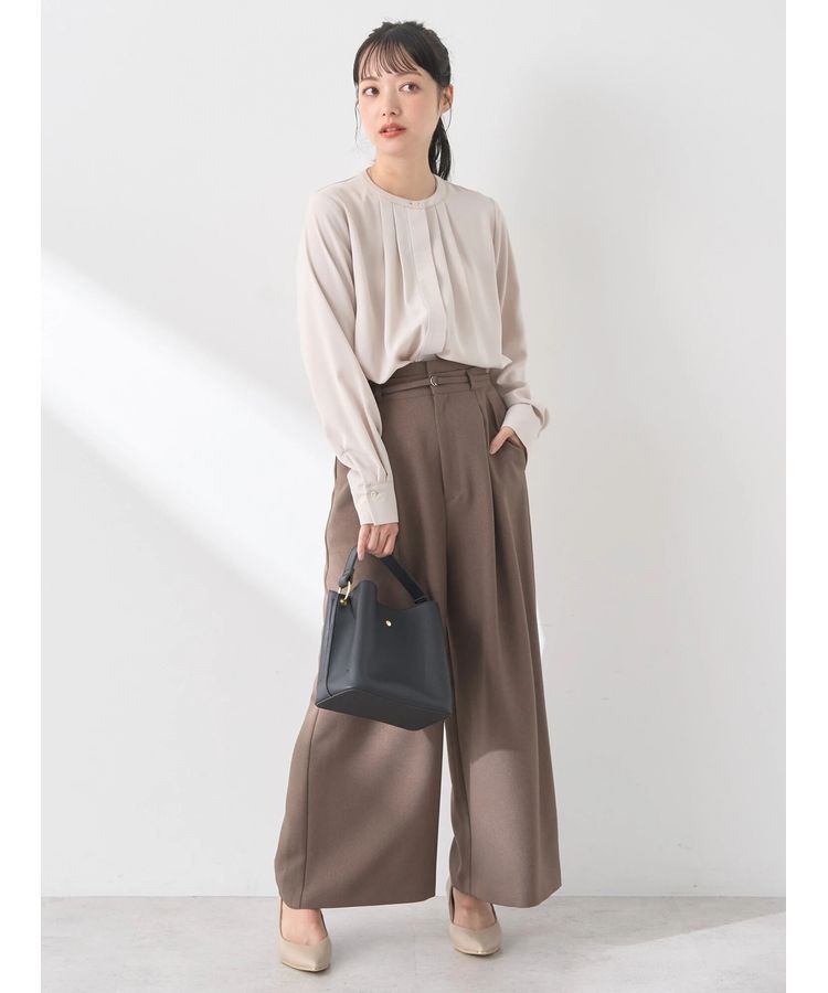 earth music&ecology「ベルト付きワイドパンツ」|その他|