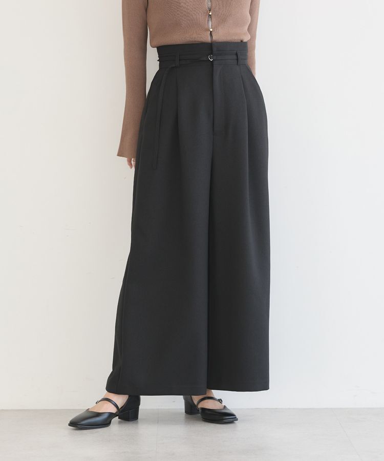 earth music&ecology「ベルト付きワイドパンツ」|その他|