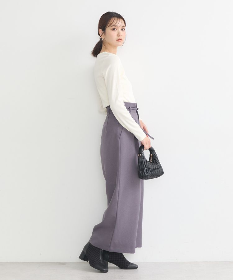 earth music&ecology「ベルト付きワイドパンツ」|その他|