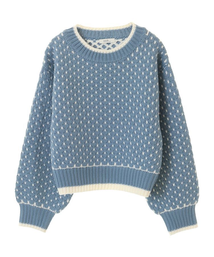 earth music&ecology「ポコポコジャガードニットプルオーバー」|ニット・セーター|