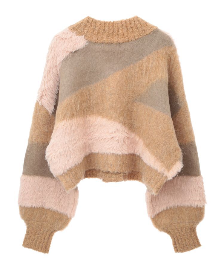 earth music&ecology「フェザーミックスインターシャカーディガン」|カーディガン|