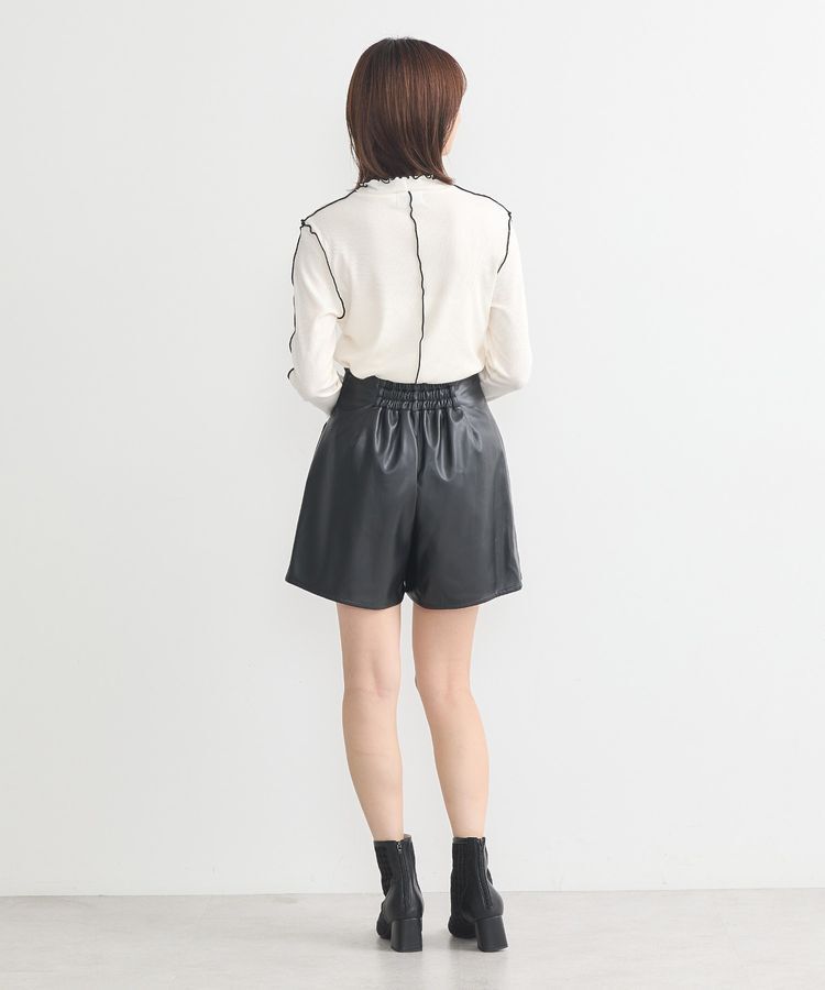 earth music&ecology「シンセティックレザーショートパンツ」|その他|
