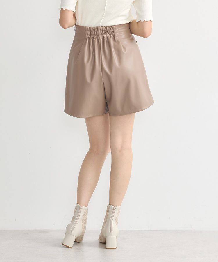 earth music&ecology「シンセティックレザーショートパンツ」|その他|