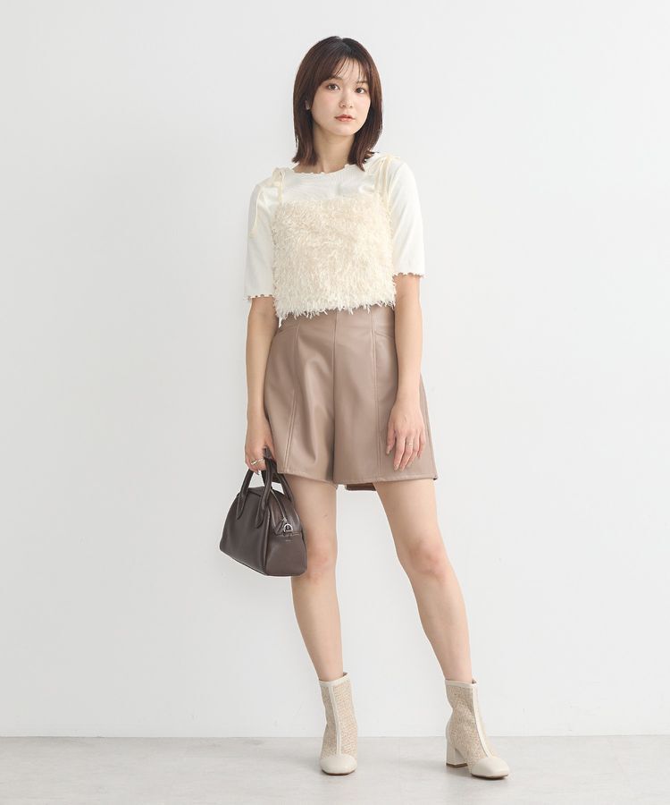 earth music&ecology「シンセティックレザーショートパンツ」|その他|