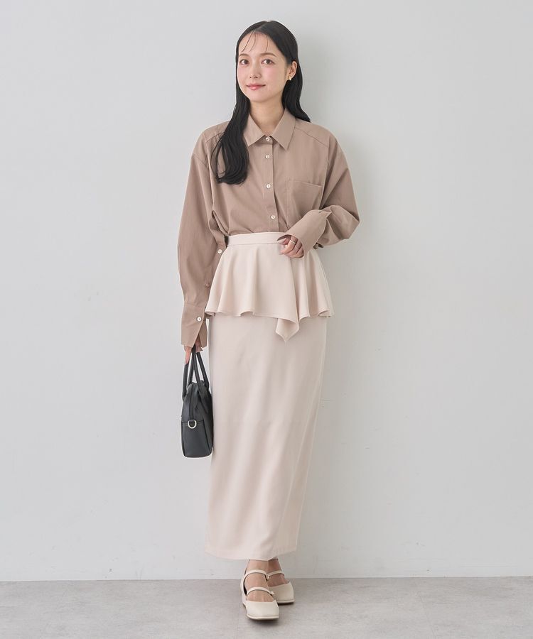 earth music&ecology「ペプラムスカート」|タイト|