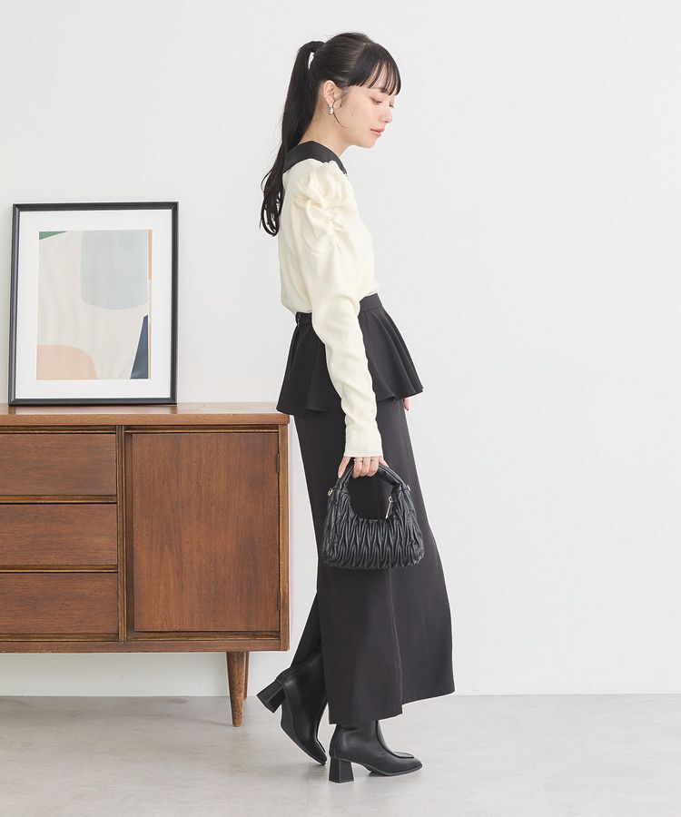 earth music&ecology「ペプラムスカート」|タイト|