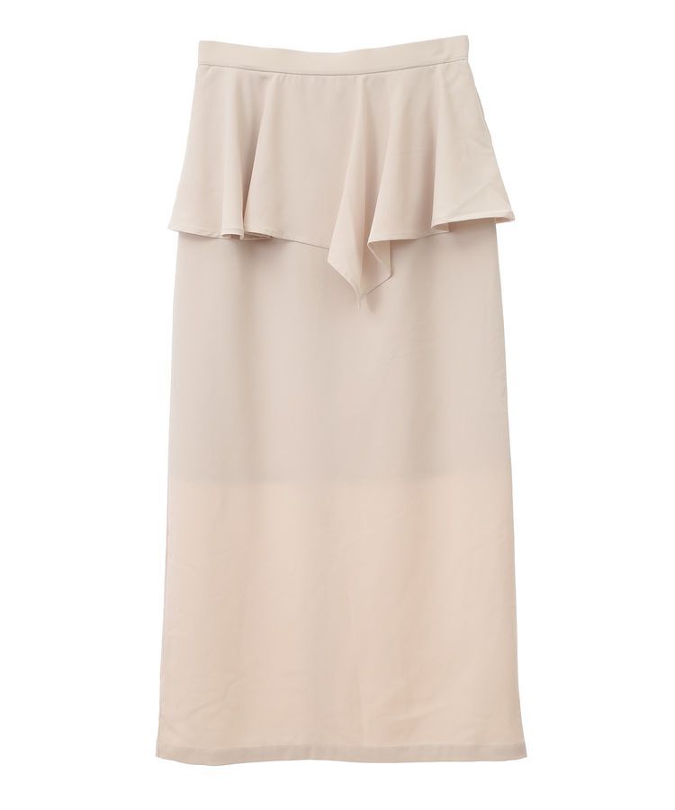 earth music&ecology「ペプラムスカート」|タイト|