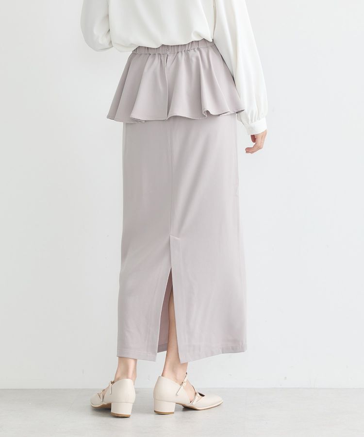 earth music&ecology「ペプラムスカート」|タイト|