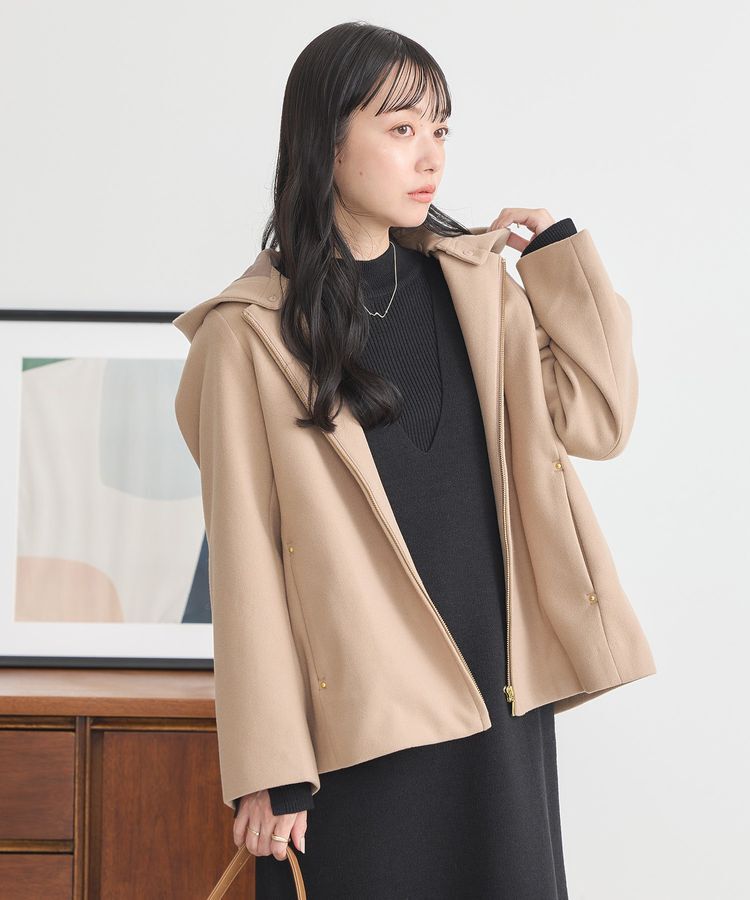 earth music&ecology「2Wayフードショートコート」|その他|