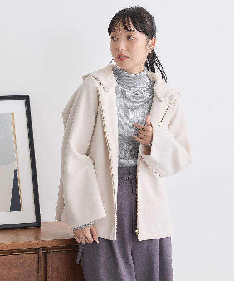 earth music&ecology「2Wayフードショートコート」|その他|