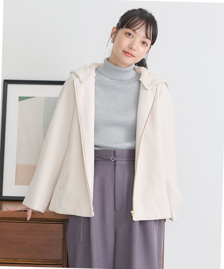 earth music&ecology「2Wayフードショートコート」|その他|