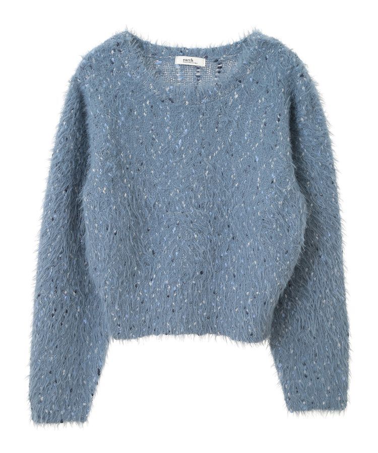 earth music&ecology「ジャンボノットシャギーニットプルオーバー」|ニット・セーター|