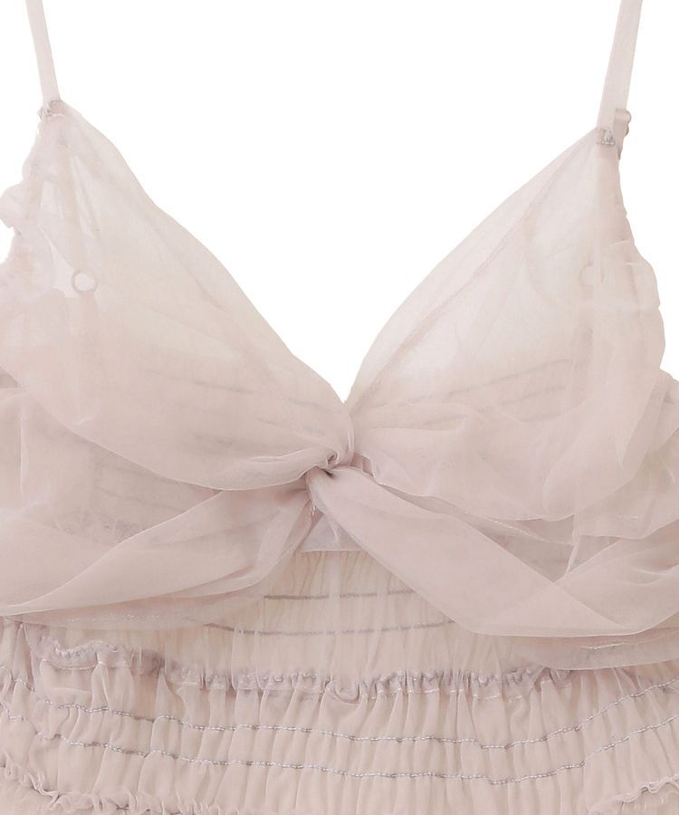 earth music&ecology「ねじりチュールキャミワンピース」|ワンピース|