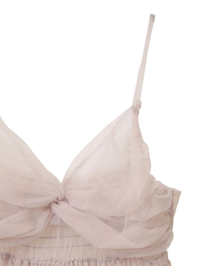 earth music&ecology「ねじりチュールキャミワンピース」|ワンピース|