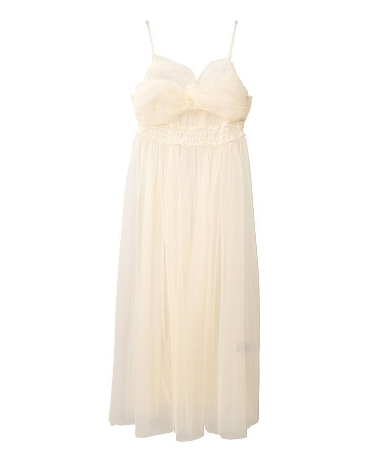 earth music&ecology「ねじりチュールキャミワンピース」|ワンピース|