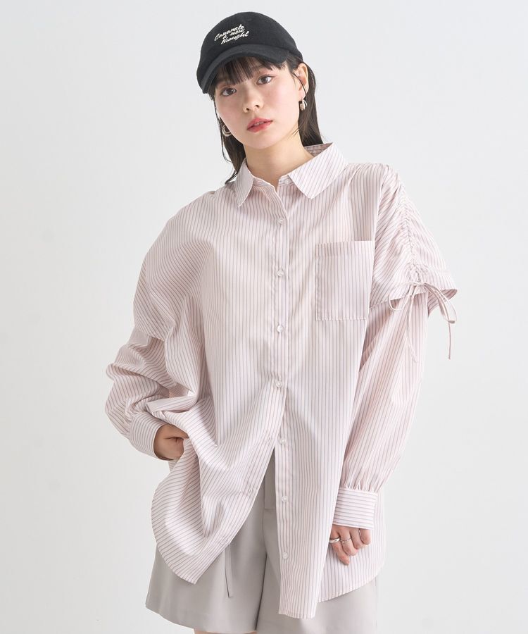 earth music&ecology「2wayショルダードロストリボンシャツ」|シャツ・ブラウス|