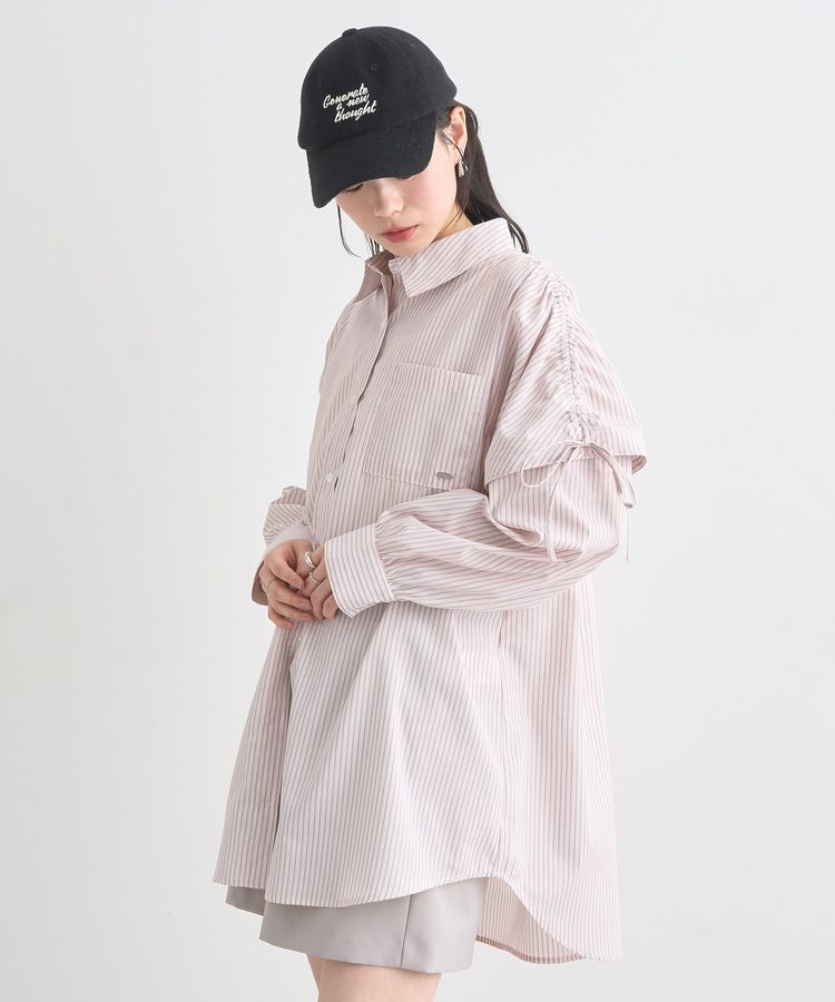 earth music&ecology「2wayショルダードロストリボンシャツ」|シャツ・ブラウス|