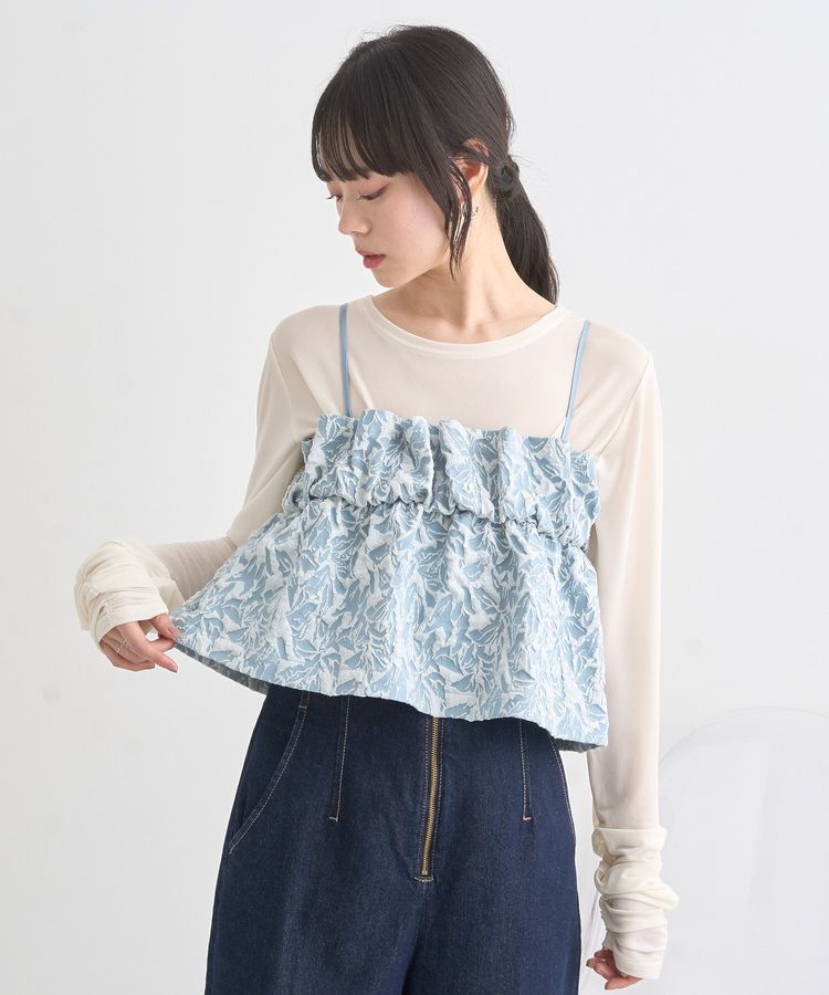 earth music&ecology「ジャカードビスチェ」|ベスト・ジレ|