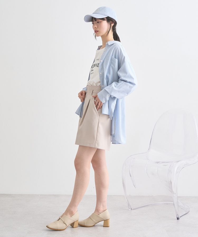 earth music&ecology「ウエストベルト付きショートパンツ」|その他|