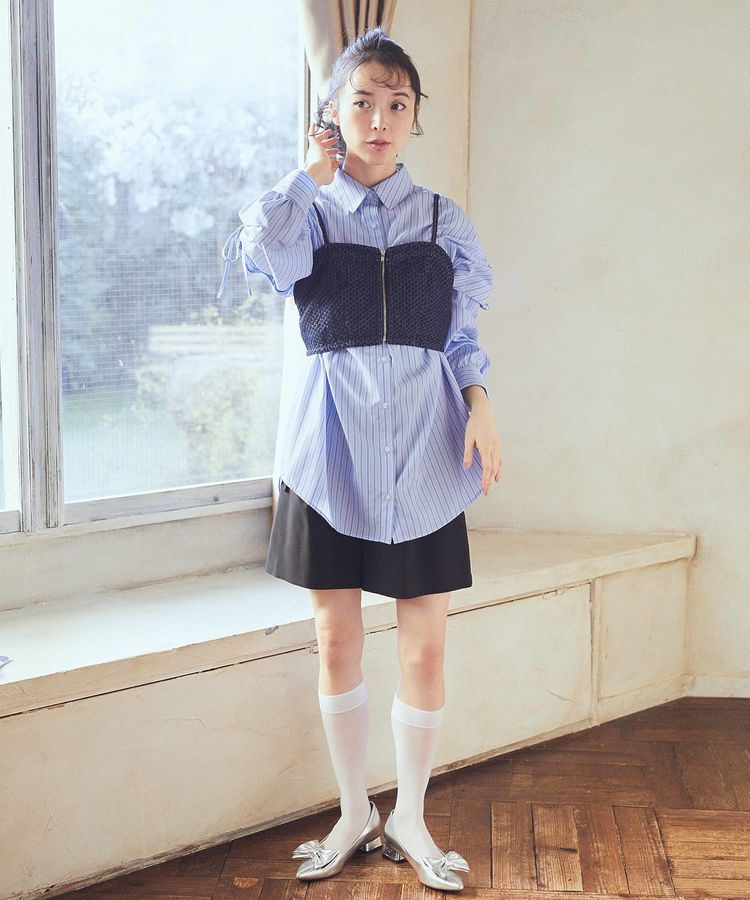 earth music&ecology「ウエストベルト付きショートパンツ」|その他|