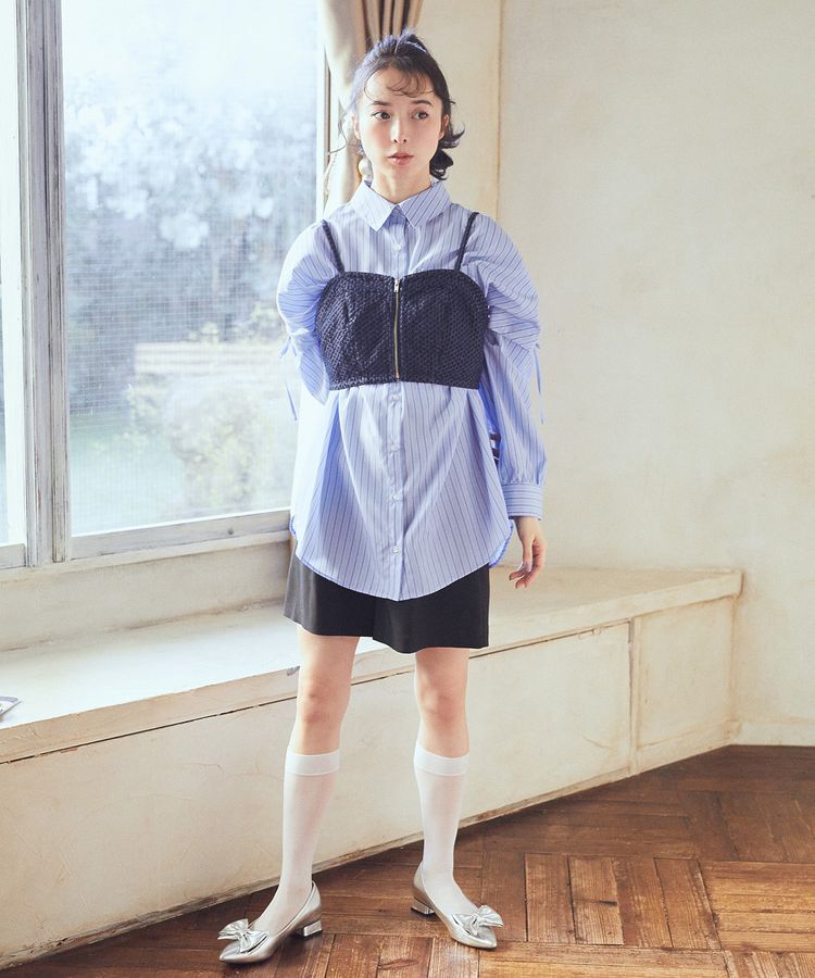 earth music&ecology「ウエストベルト付きショートパンツ」|その他|