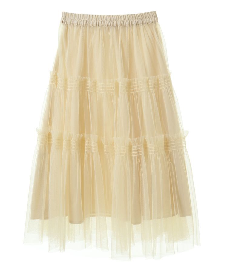 earth music&ecology「フリルチュールティアードスカート」|フレア|