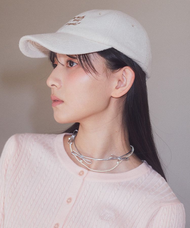 earth music&ecology「メッセージ刺繍パイルキャップ」|その他|