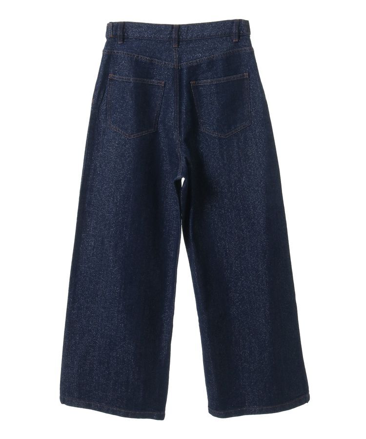 earth music&ecology「ラメデニム タックパンツ」|デニム|