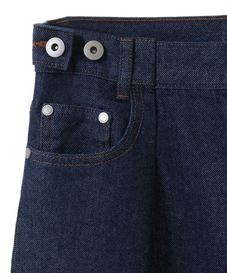 earth music&ecology「ラメデニム タックパンツ」|デニム|