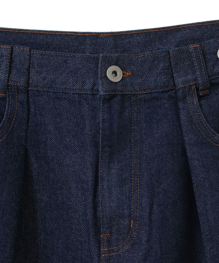 earth music&ecology「ラメデニム タックパンツ」|デニム|