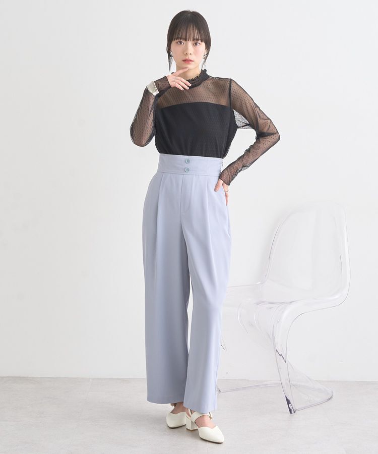 earth music&ecology「ハイウエストワイドパンツ」|その他|